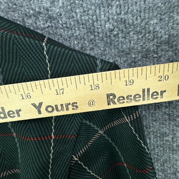 Avec‎ Les Filles Blazer Medium Green Plaid Academia Preppy Lightweight Relaxed - Picture 13 of 14